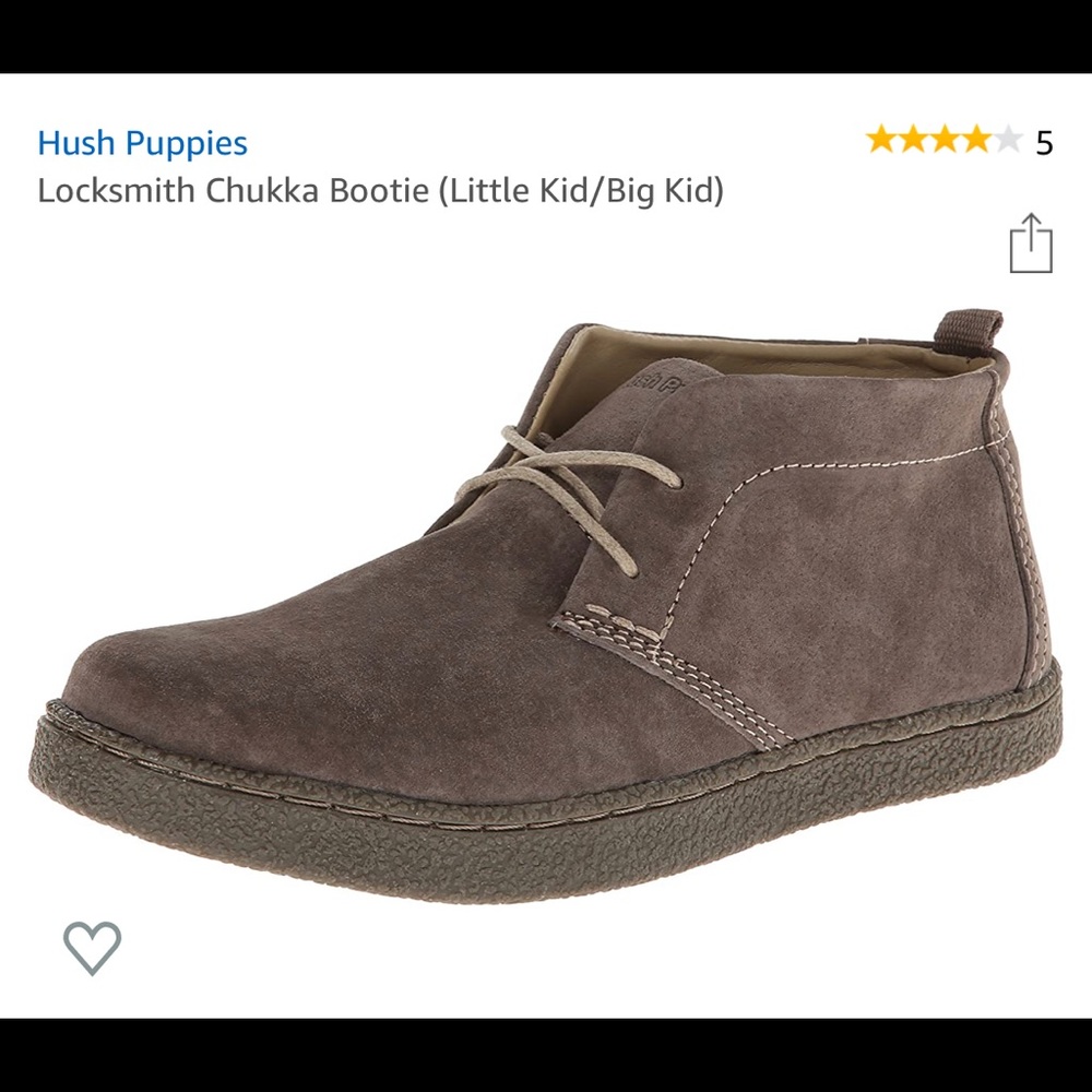 Hush Puppies Leather Suede Chukka Boots Shoe